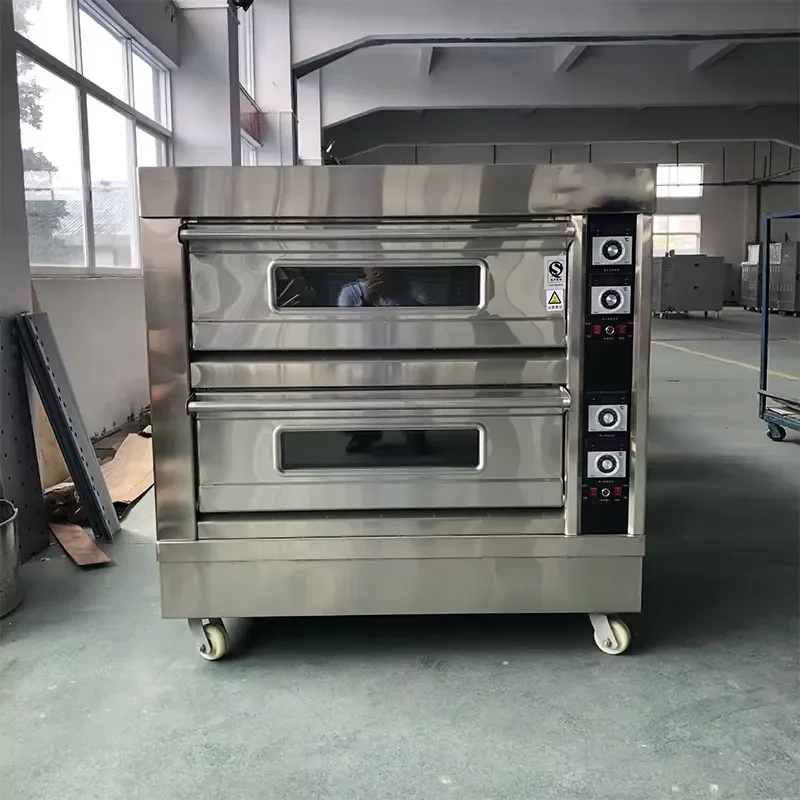 2026 Commercial Bakery Oven 2 Deck 4 Tray Pizza Oven Electric Bakery Oven for Bakery Baking
