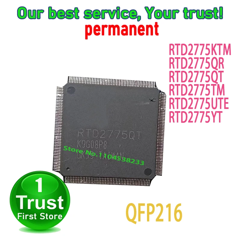 1PCS/LOT RTD2775KTM RTD2775QR RTD2775QT RTD2775TM RTD2775UTE RTD2775YT QFP216 NEW and Original in Stock