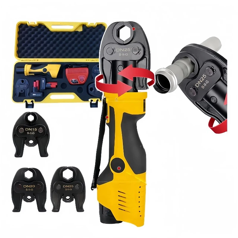 Portable Battery Powered Industrial Pipe Tool Kit Compact 1/2-1 Professional Copper Tube Stainless Steel Crimp