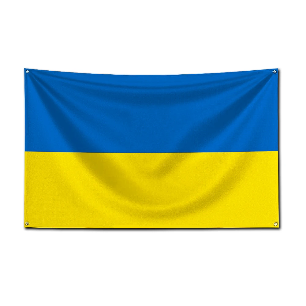 3x5 ft kommen auf Ukraine Flagge Polyester Digitaldruck Banner für Garage oder Outdoor-Dekoration