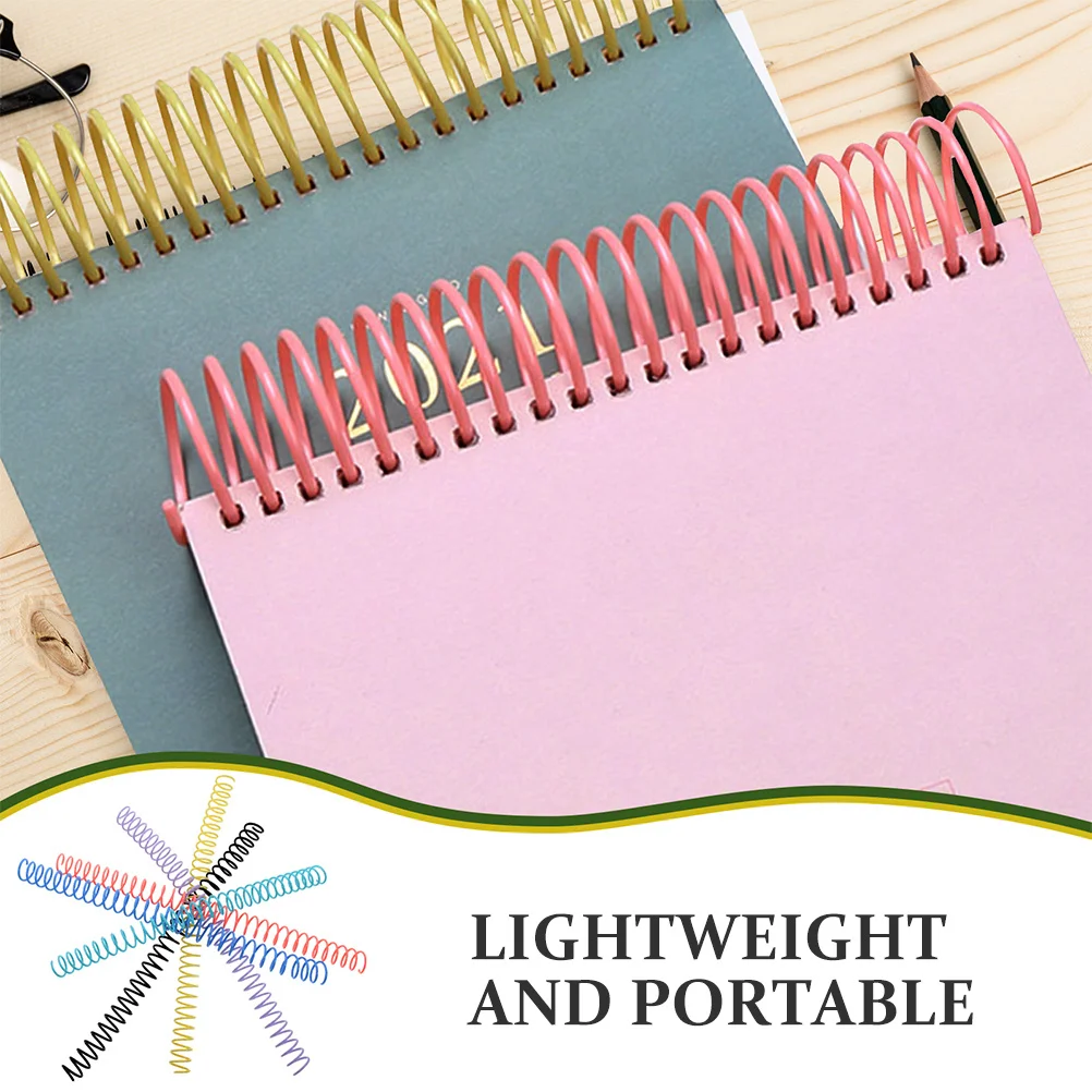 

18Pcs Removable Loose Leaf Binder Rings Colored Round Book Binding Clips for Notebook Organizer Scrapbook Planner Binder