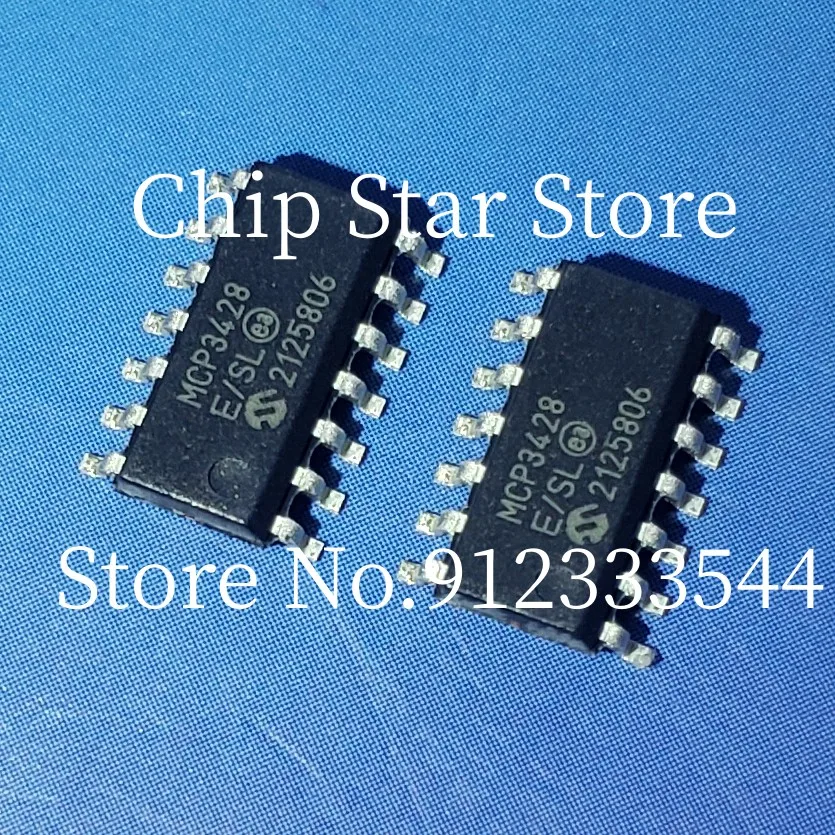 2-50pcs  MCP3428-E/SL  MCP3428T-E/SL  MCP3428  SOIC14  100%New And Original