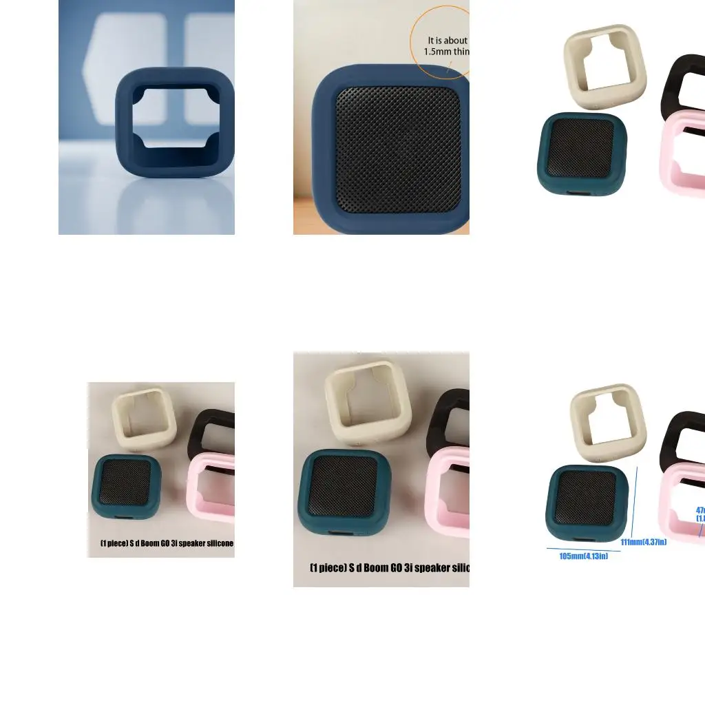  Customize Fit Soft Silicone Case For Boom GO 3i Speaker Shell Easy To Install