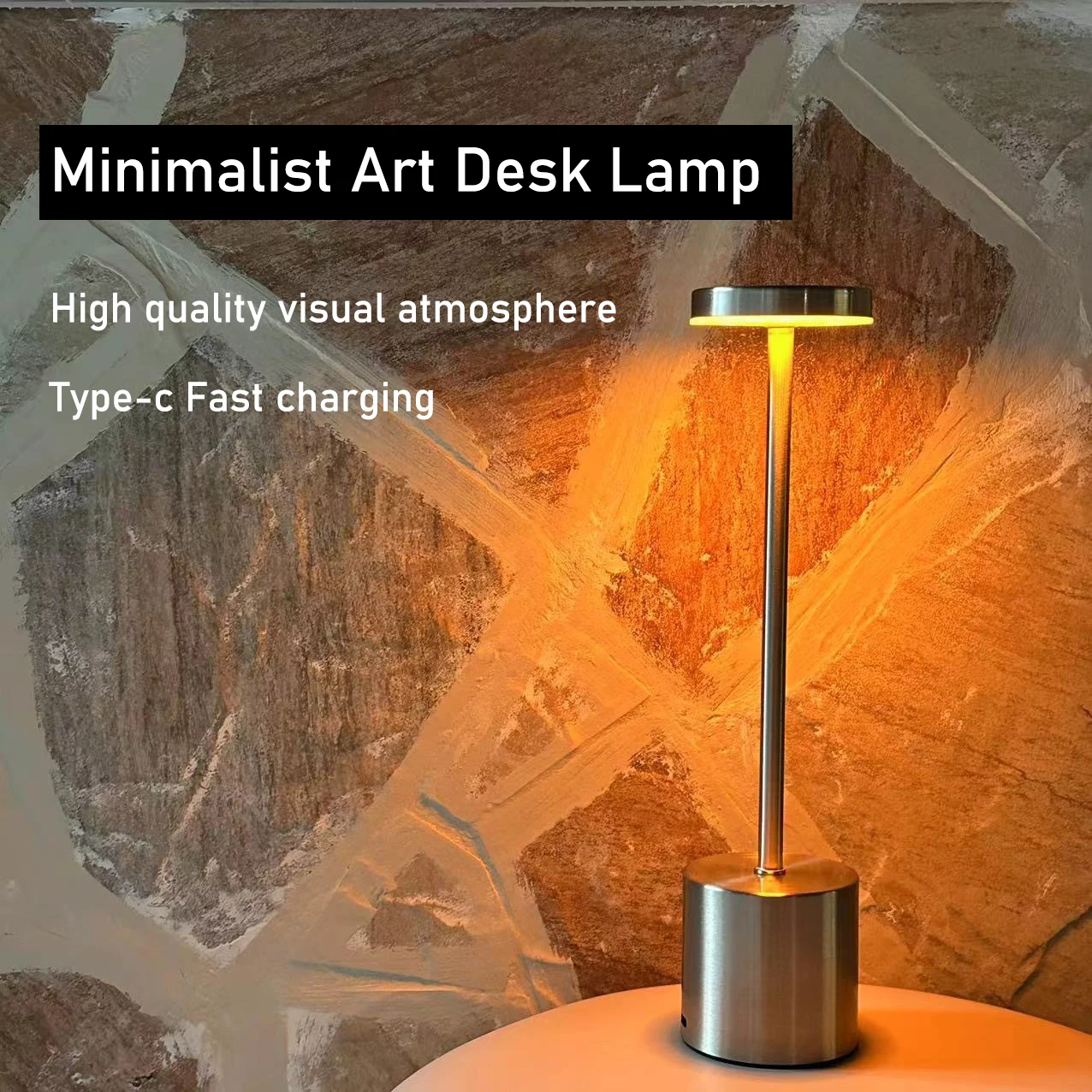 Lampe de bureau LED décorative en fer forgé, charge rapide USB, petite veilleuse, art moderne, maison, bar, restaurant, 3W