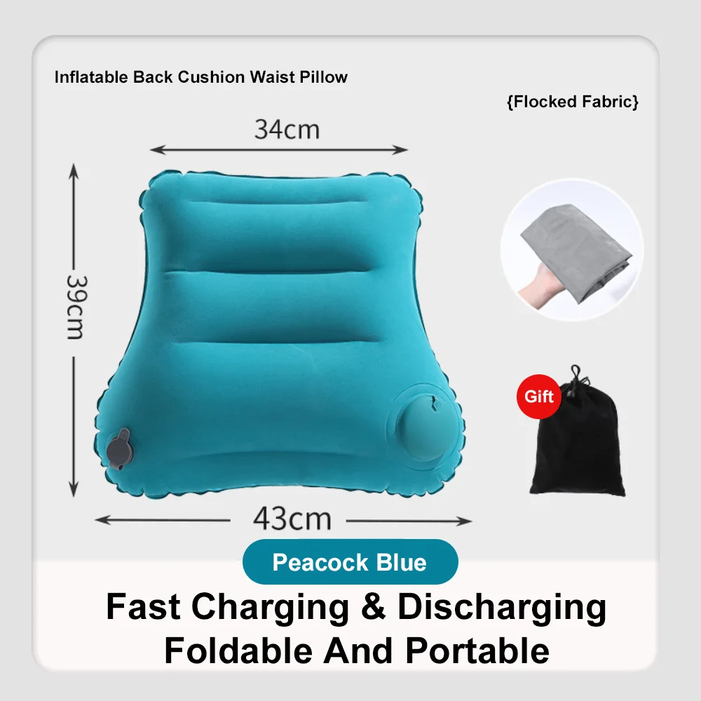Car Waist Pillow Headrest Waist 3D Seat Support for Travel Neck Rest Breathable Car Back Lumbar Cushion Travel Lumbar Support