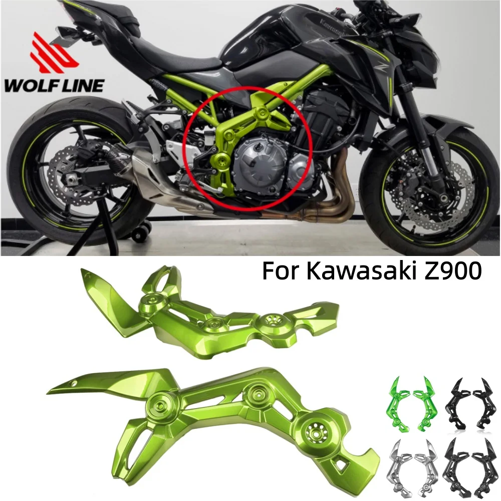 

Wolfline Z900 Motorcycle Side Frame Fairing Cover for Kawasaki Z900 2017-2019 Left & Right Side Frame Fairings Panel Protector