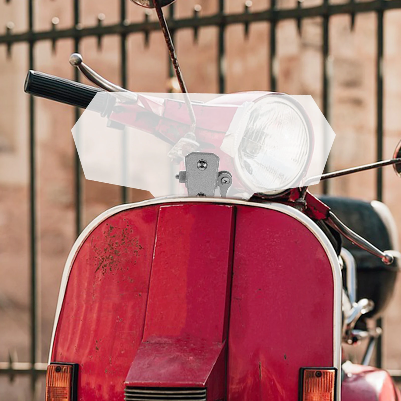 

Motorcycle Windshield Extension Raised Small Universal Bike Deflector Heightened Transparent Bracket Fits Various Models