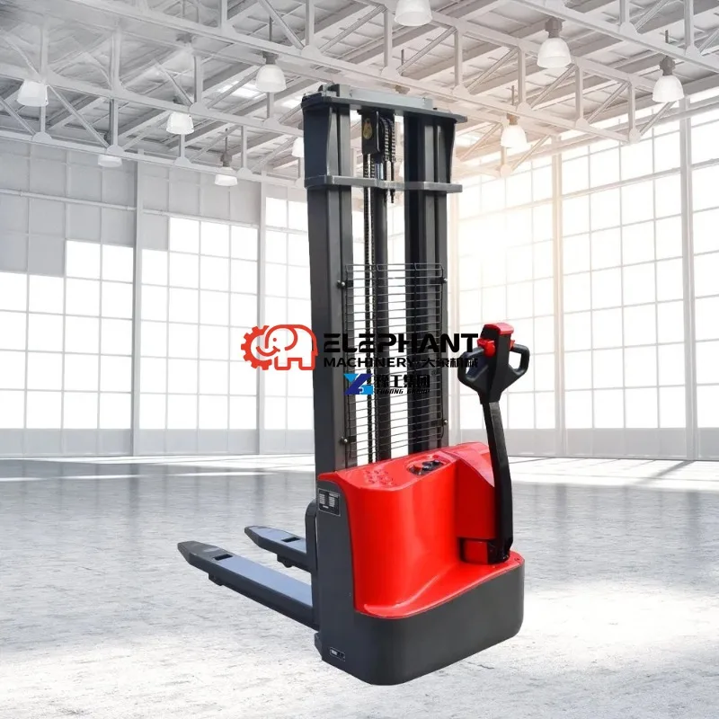 Mini Self Loading Stacker 1200mm Lifting Height 1.5 Ton Pallet Stacker for Material Handling