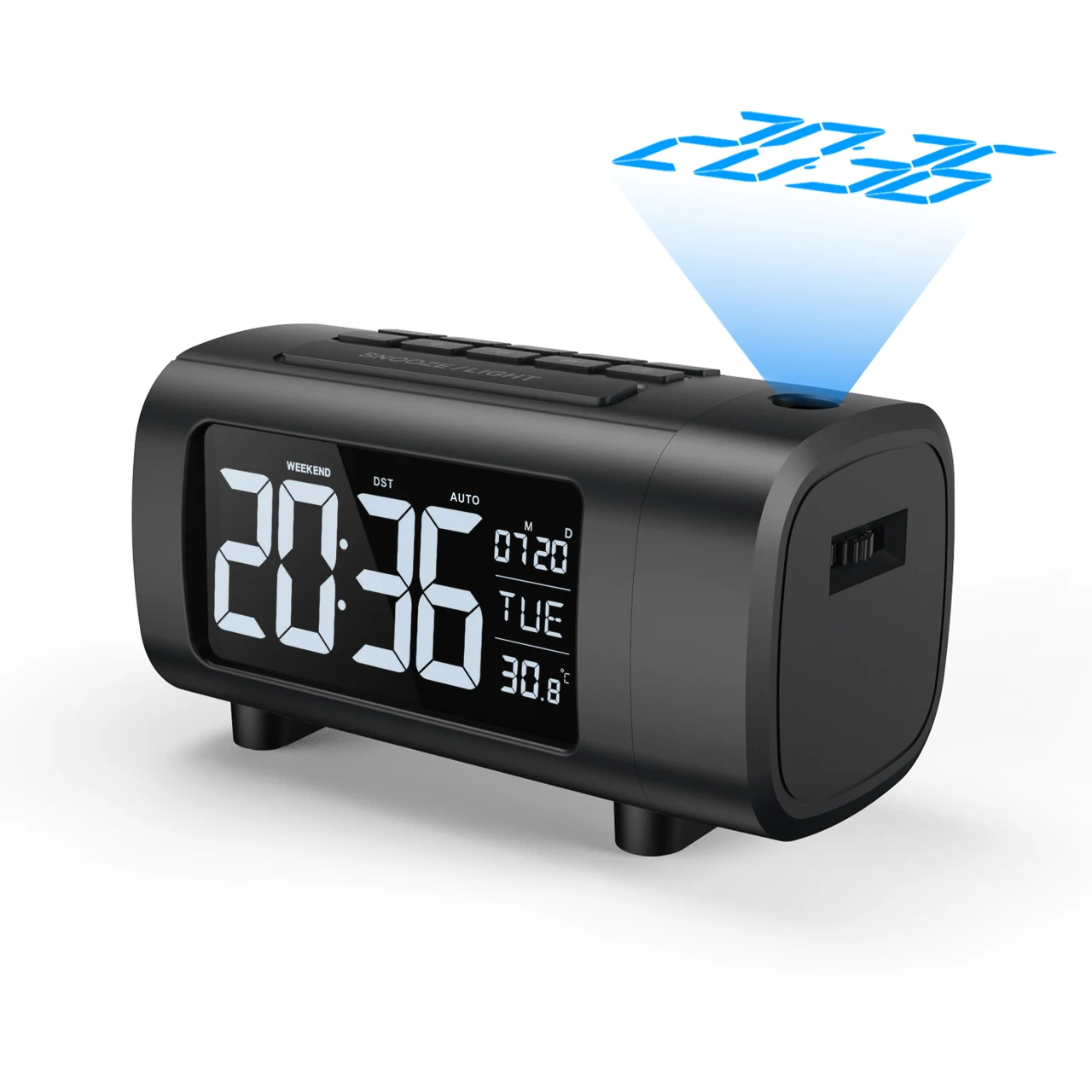 

Desktop Digital Radio Controlled Clock with Backlight and Temperature Display