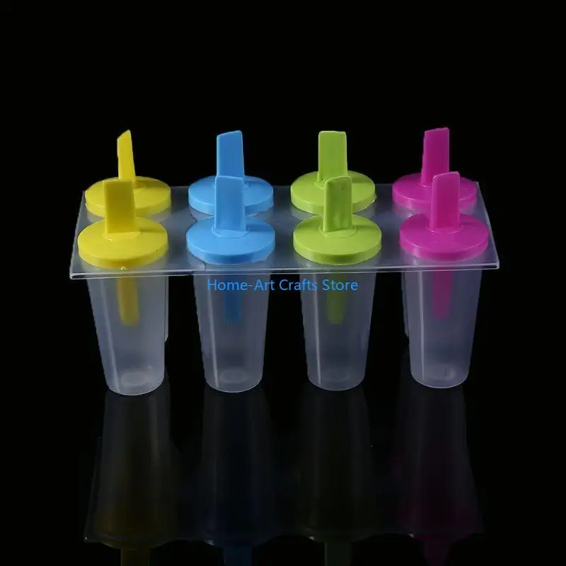 Y3NA New for Pop Popsicle Mold Tray Pan Kitchen for Frozen 8 Cell Lolly Mould Ice Cre