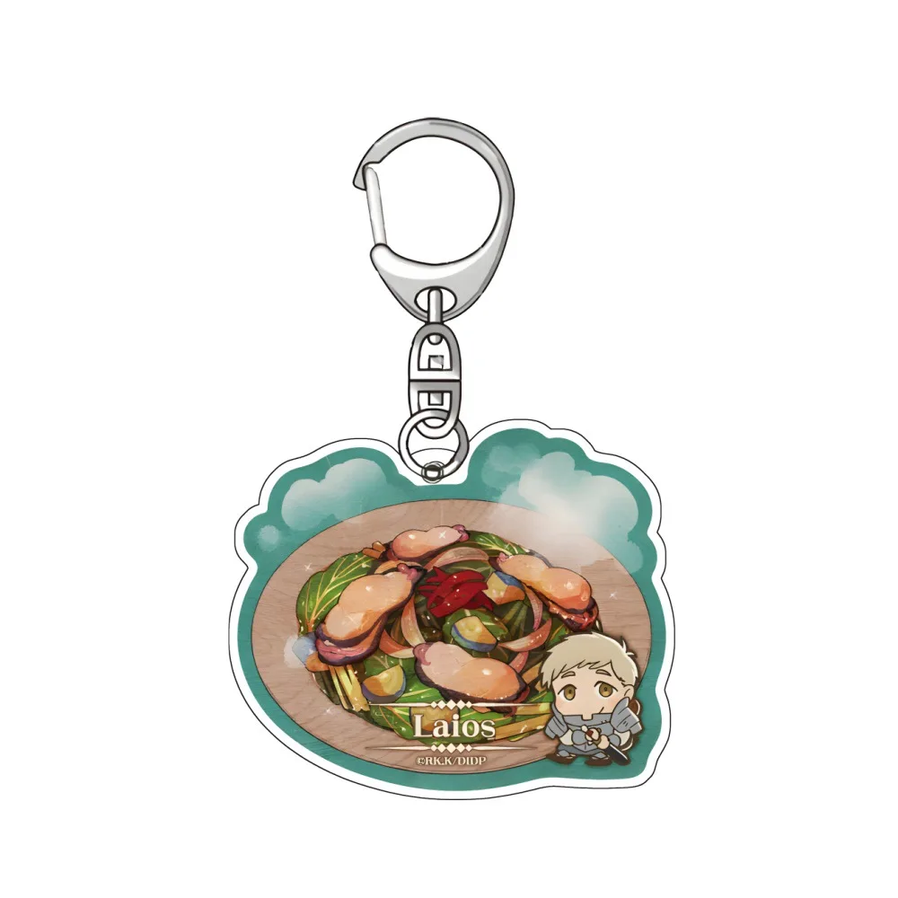 Delicious in Dungeon Anime Acrylic Keychain Lovely Baby Bag Charms Pendant Friends Gift Fans Key Chain Cute Kingring Collection