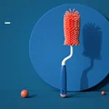 B34 Crank Brush-Blue