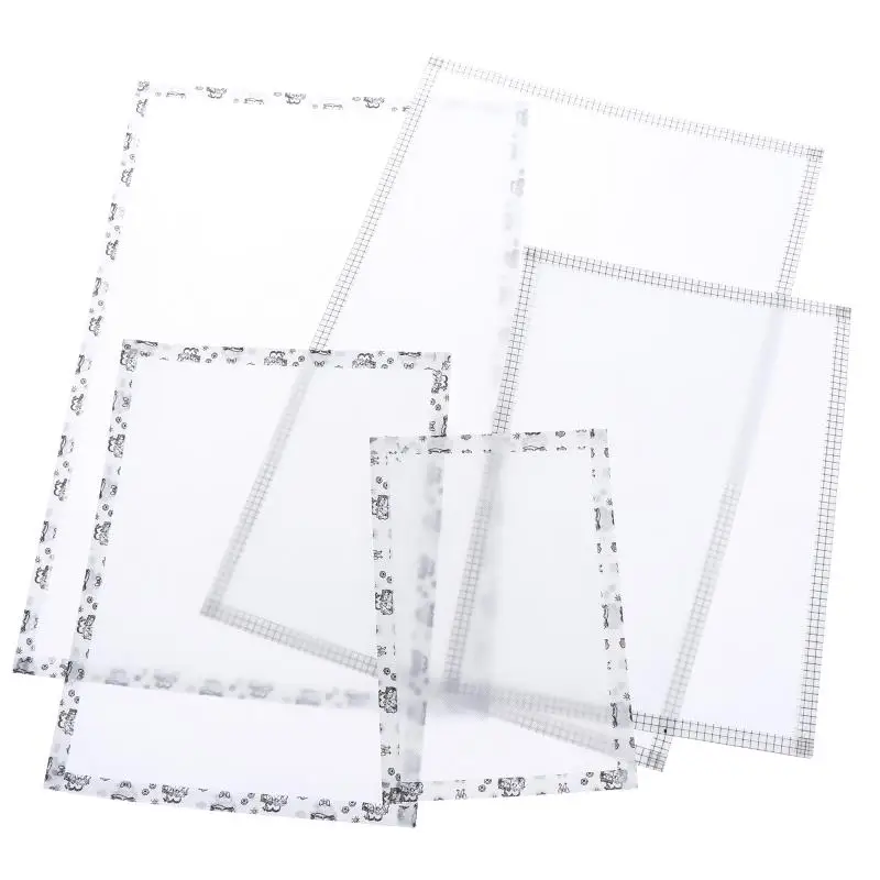 Heat-resistant 5Pcs Perler Beads Iron-on Mats with Sturdy Edge-stitching for Craft Projects