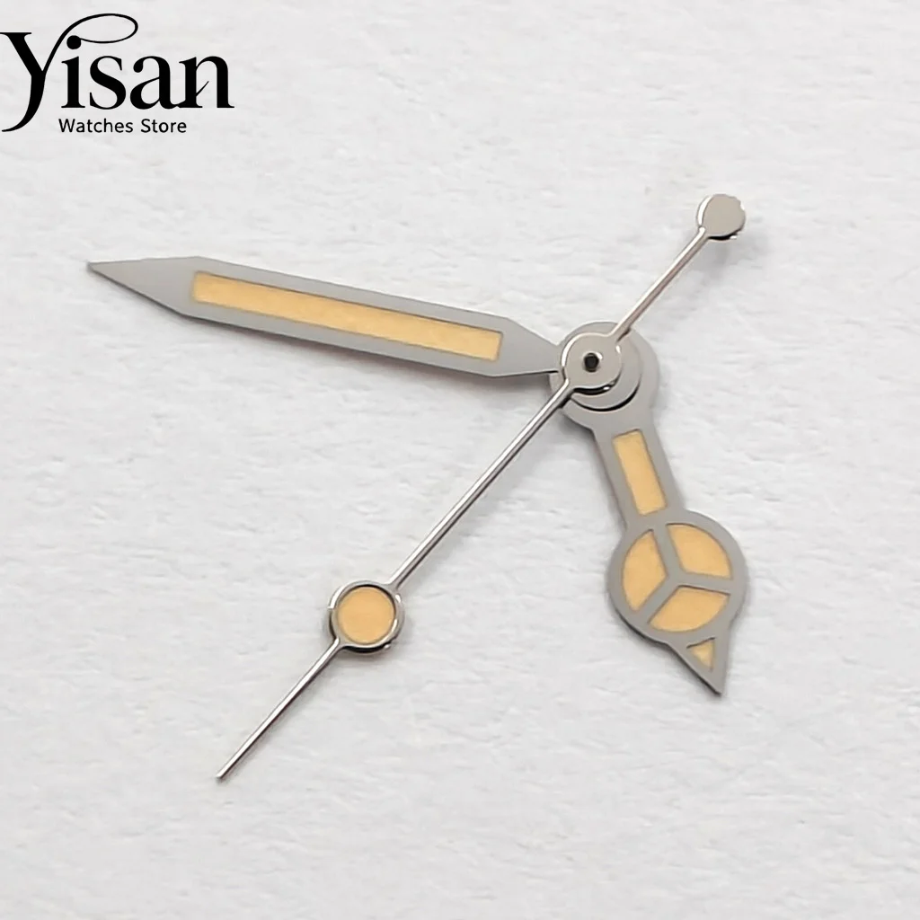 Silver Yellow Watch Hands Green Luminous Fit NH35 NH36 ETA 2836 2824 PT5000 Miyota 8215 8205 DG3804 Movement Watch Accessories view 4