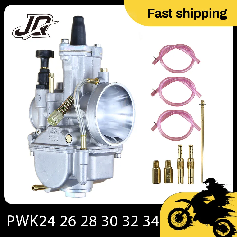 

For Keihin KOSO PWK 24 26 28 30 32 34mm 2T 4T ATV Quad Go Kart Dirt Bike Scooter 50-250cc Motorcycle Carburetor With Free Jet