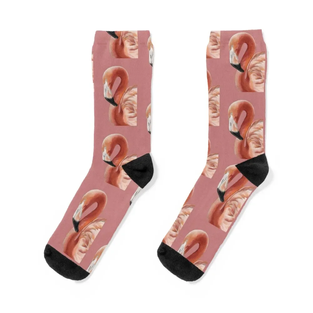 

Flamingo Socks bright garter Thermal man winter aesthetic cute Boy Child Socks Women's