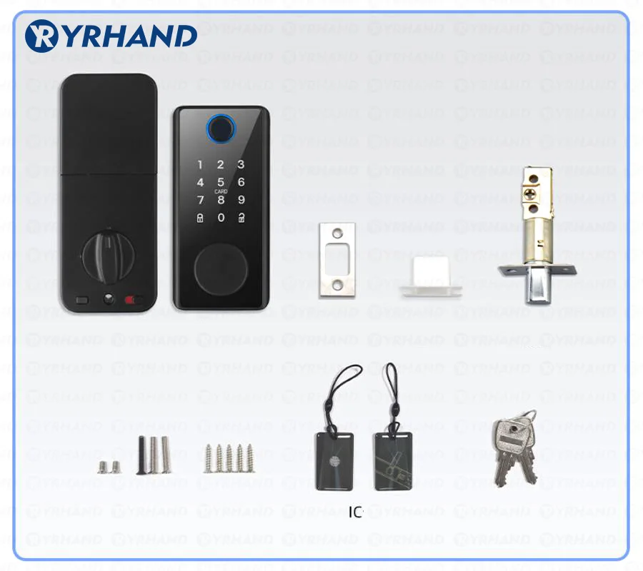 Imagem -06 - Yrhand Smart Deadbolt Locks of Tuya Bluetooth App Biométrico Impressão Digital Keyless Fechadura Eletronica Fechadura Digital com Gateway