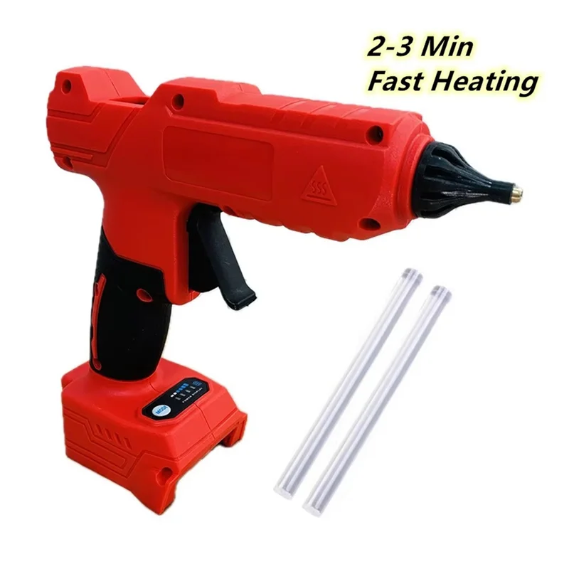 Máquina elétrica de cola quente para bateria de 18V para artesanato e ferramentas DIY (sem bateria)