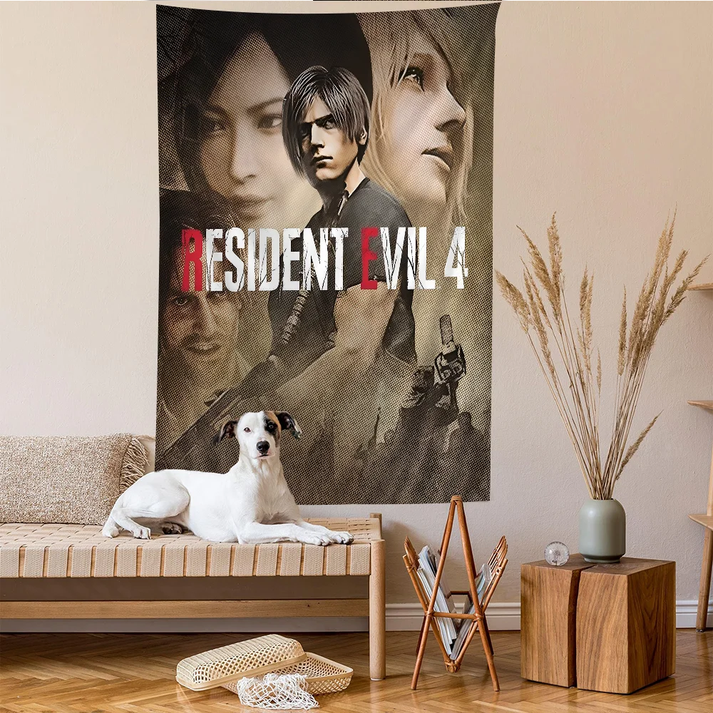 Resident Leon Kennedy E-Evil Hippie Wall Hanging Tapestries Bohemian Wall Tapestries Mandala INS Home Decor