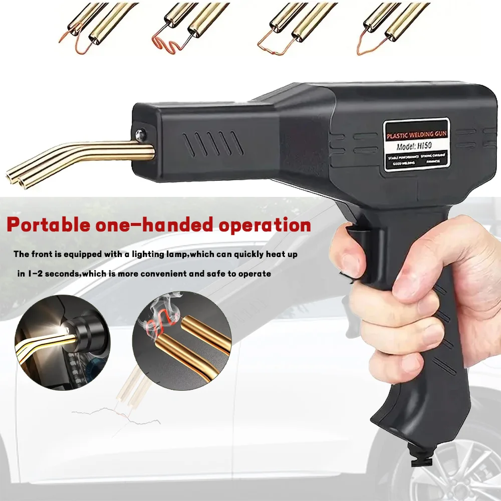 

Hot Stapler Plastic Welding Machine Car Bumper Repair Kit PVC Plastic Repairs Hot Stapler Staples Soldering Gun With 200 Nails