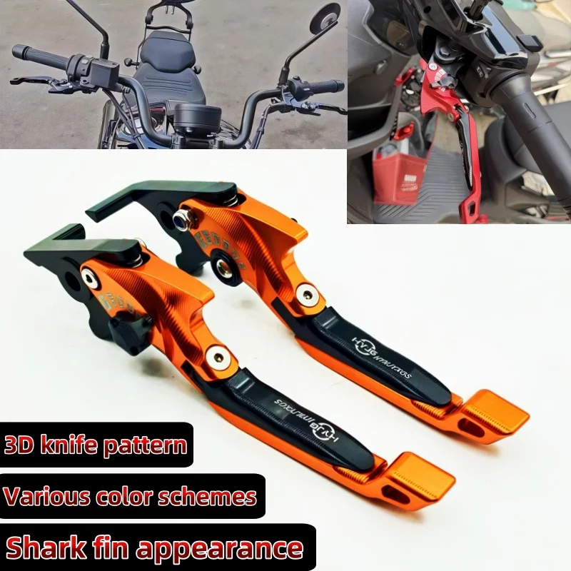 

3D Brake Lever Set For Honda Fury/VTX1300CX 2009-2018 VTX1300 2003-2008 Motorcycle Parts Foldable Adjustable Handle Levers