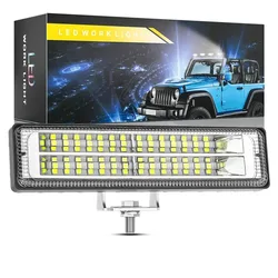CHROMIX New 28LED 84W Work Light Bar 9-80V Flood Lamp Driving Fog Offroad LED Work Car Light For Ford Toyota SUV 4WD Led Beams