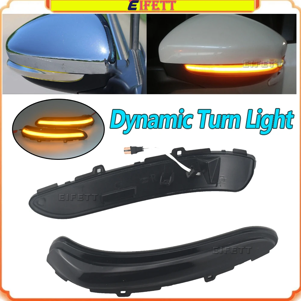 New Dynamic Blinker Turn Signal Mirror Indicator LED Flashing For Peugeot 208 I 2012-2019 Citroen C3 III 2017-2021