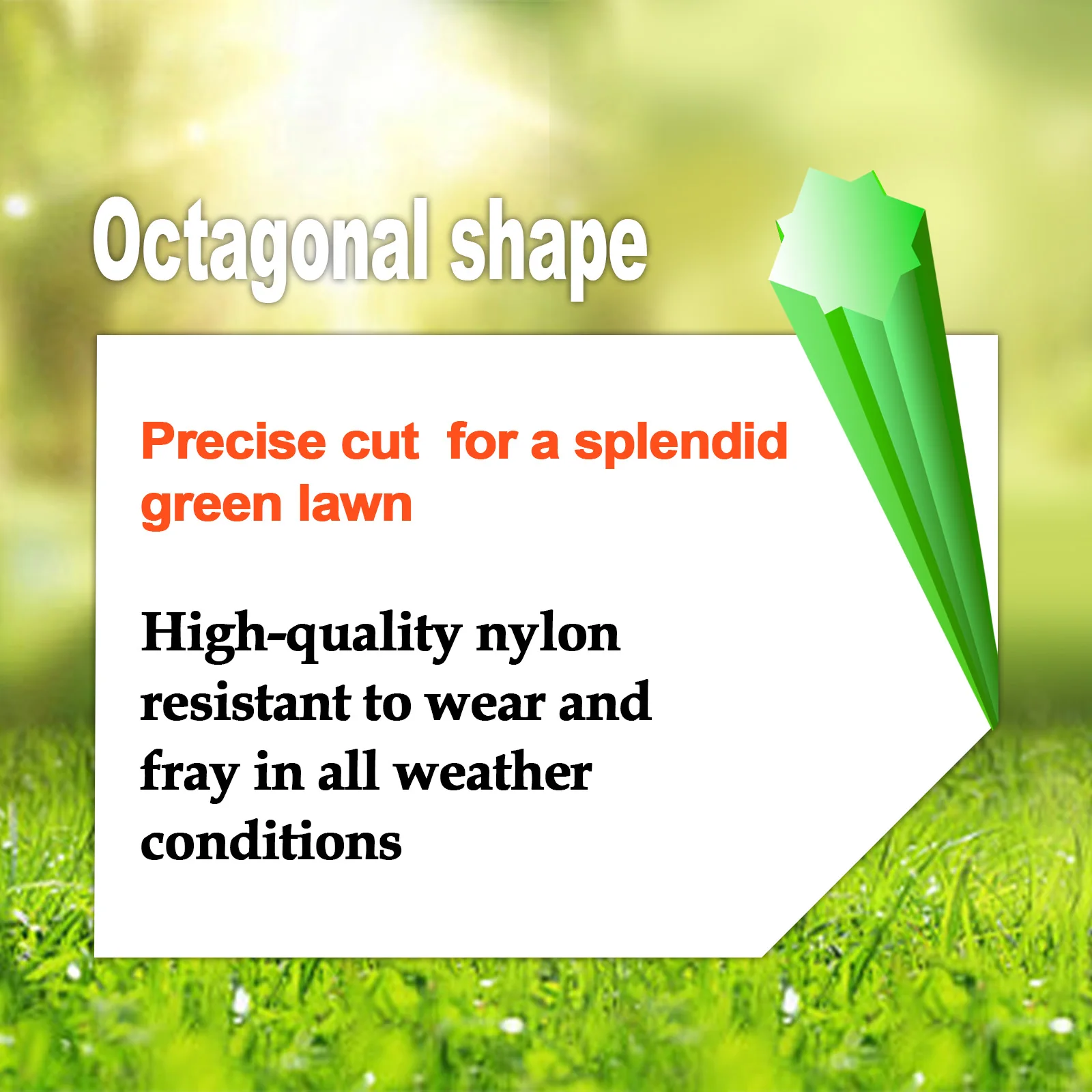 2.7mm*1LB Nylon Octagonal shape Mowing Trimmer Line Trimmer Head String for Grass Trimmer Roll Grass Rope Line Brushcutter Wires