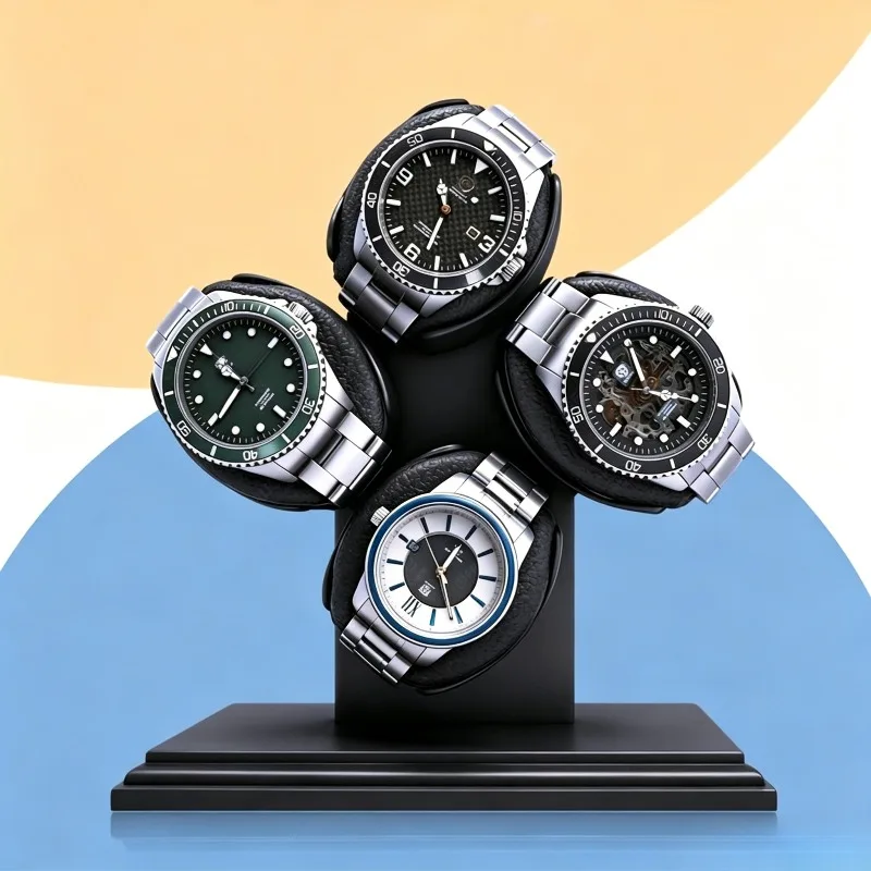 Luxury Watch Winders Men Mechanical Automatic Wrist Watches Winder Silent Portable Multifunctional Watches Storages Holder
