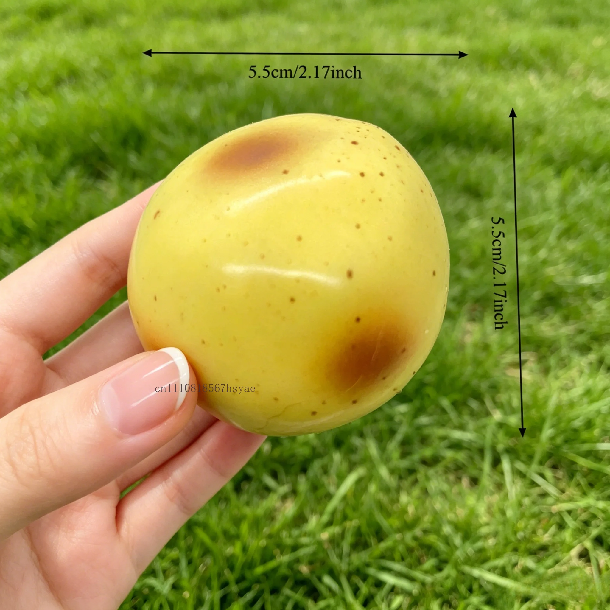 Crunchy Squishy Potato Stress Ball Squeeze Toy Crispy Potato Squishy Fidget Ball Handmade Round Blocks Filled ASMR for Adult