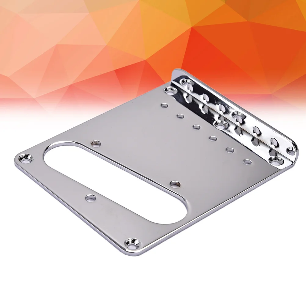 جانب واحد كروم الغيتار الكهربائي جسر لوحة 98x80x11 مللي متر تحميل علوي ل هامبوكر لاقط الغيتار أجزاء جسر لوحة #3
