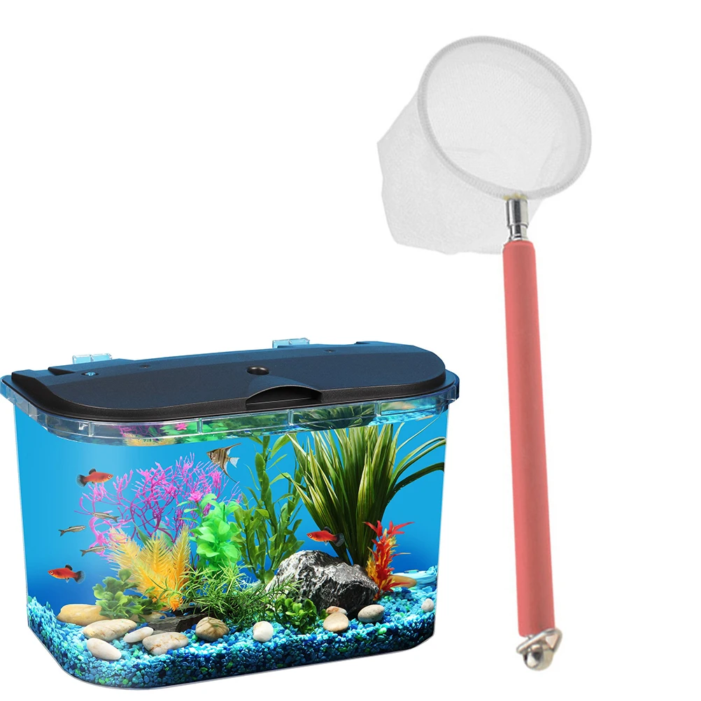 

3D Three-dimensional Fish Fishing Net Unbreakable for Aquarium Catching Telescopic Accessories Tank