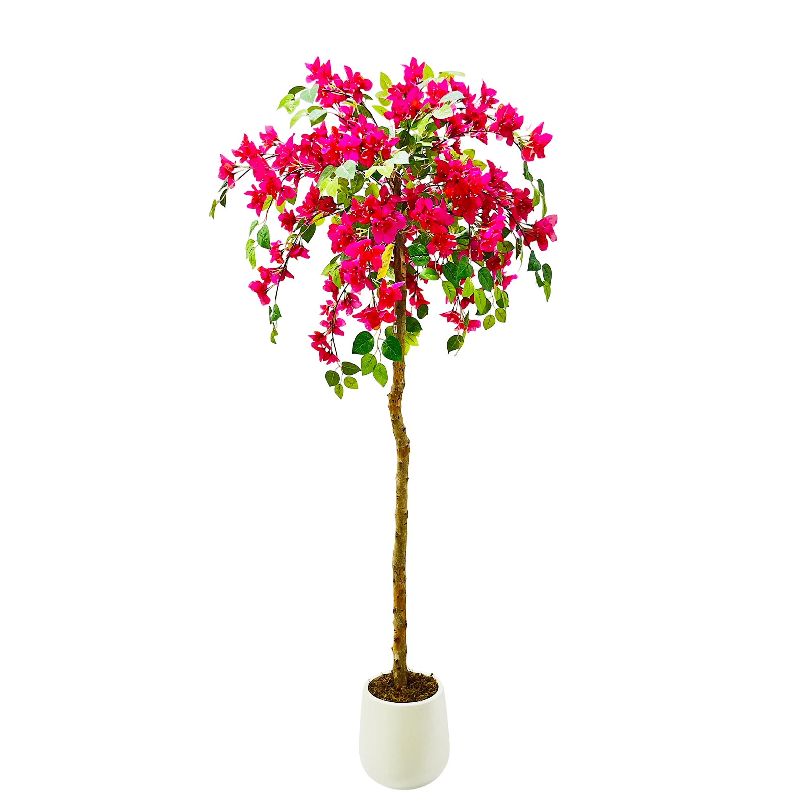 

Искусственное дерево бугенвиллии с натуральным деревянным стволом, декоративное растение для помещений и улицы, украшение для входа, балкона