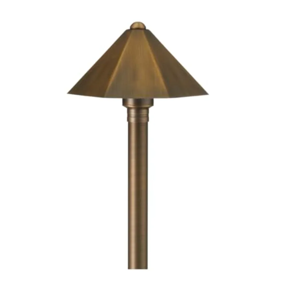 

Садовый светильник 12В из латуни, высота 25 см, с 7 плафонами и светодиодной лампой G4 3Вт 2700К теплого белого света для уличных дорожек, садов, подъездных путей и патио