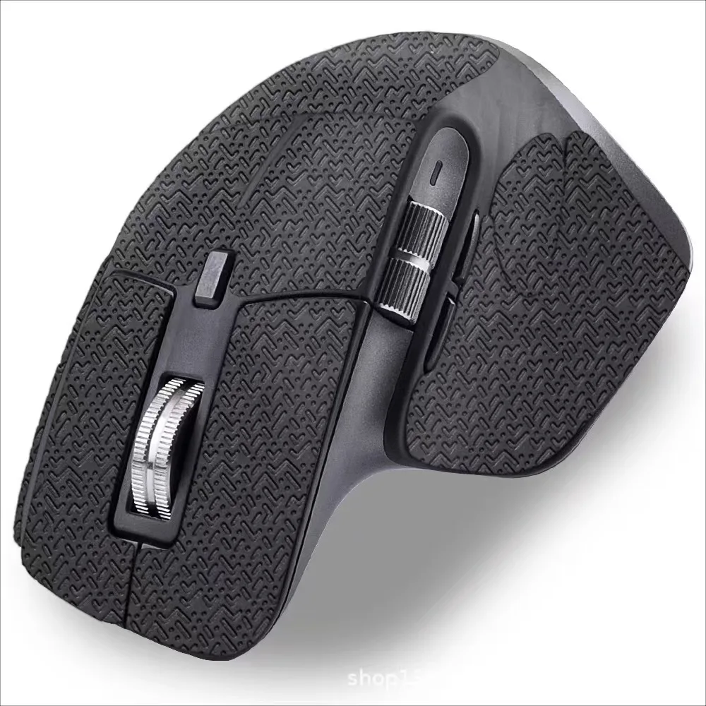Mouse Grip Tape for Logitech MX Master 4 / MX Master 3S, Anti-Slip Sweat Resistant PU Mouse Skin Stickers, Pre-Cut Self-Adhesive