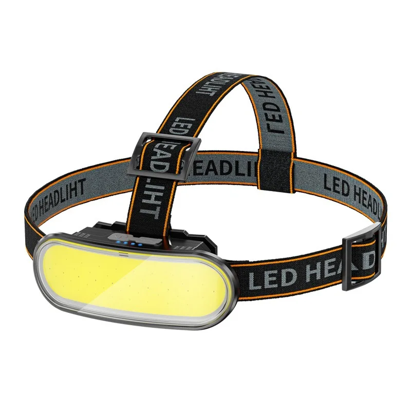 Mini Strong Light Headlamp Outdoor Night Running Camping Night Fishing Lighting with Waving Sensor Compact USB Rechargeable