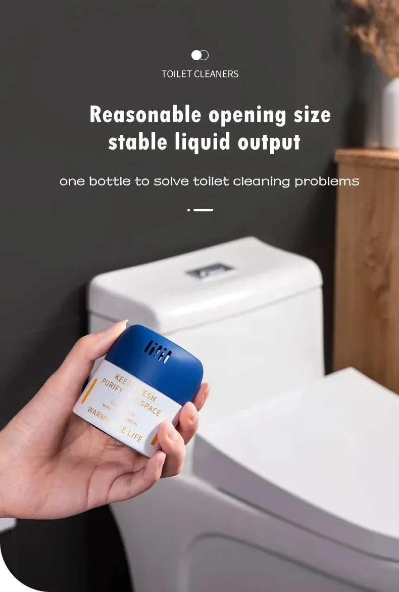 

Powerful In-Tank Toilet Cleaner! Our Solid Blue Blocks Effectively Remove Stains & Dirt with Each Flush