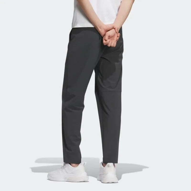 Adidas Stretch Spandex Mid Rise Waist Track Cut Zip Pockets Marathon Long TrousersIP3975