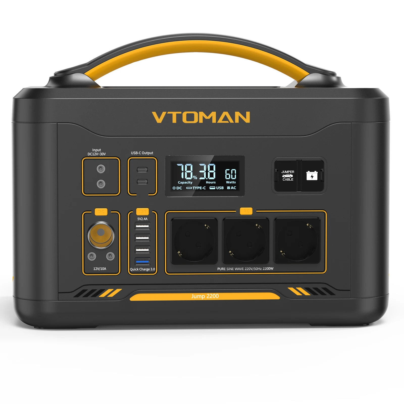 Przenośna stacja zasilania VTOMAN JUMP 2200 1548Wh LiFePO4 $504.56