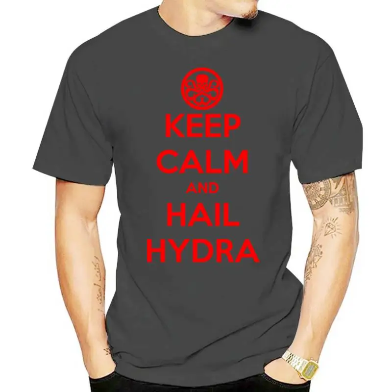 2022 Fashion Hot Keep Calm And Hail Hydra Red Men T-Shirt Tee shirt