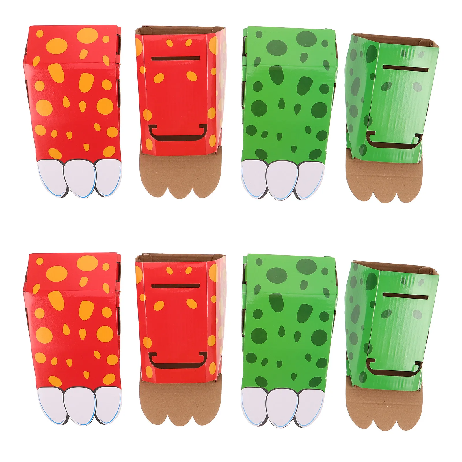 

4Pairs Wearable Cardboard Claws Kids DIY Costume for Toddlers Creative Educational Pretend Play Classroom Prize Halloween Party
