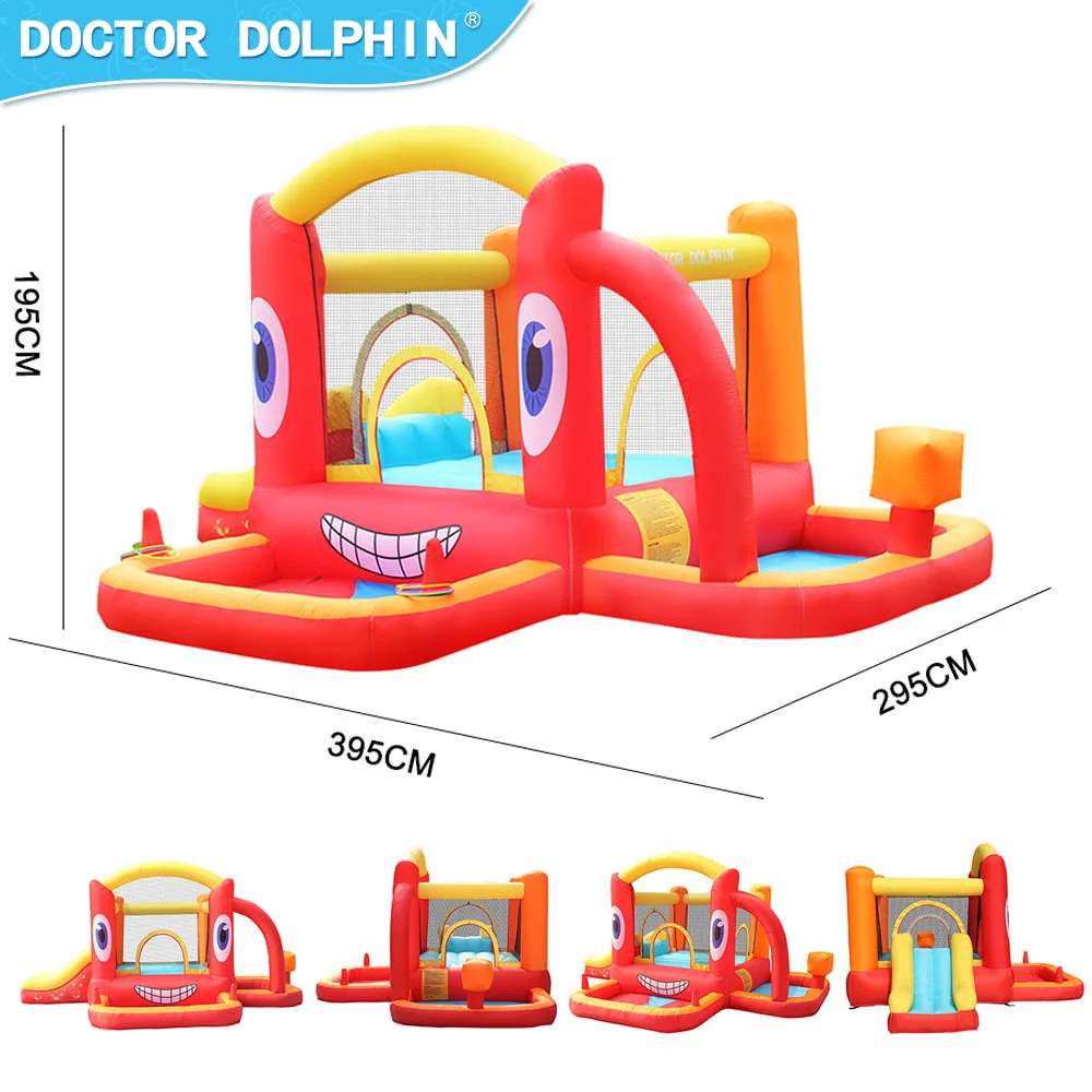 Inflatable Bouncer with slide Play for kids ages 2 to 8 Outdoor backyard slide Bed Jump Playgrounds