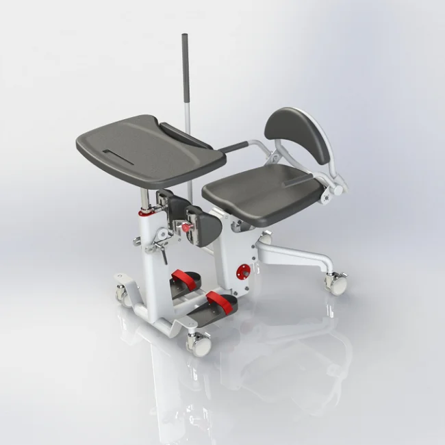 Equipments Pneumatic Height Adjustable Standing Desk Frame with Folding Legs
