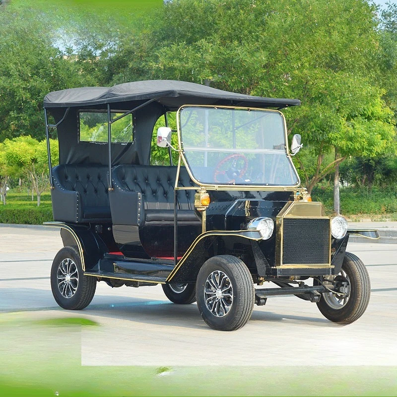European retro classic car, scenic golf cart 5-8 seat tour, ferry electric sightseeing car