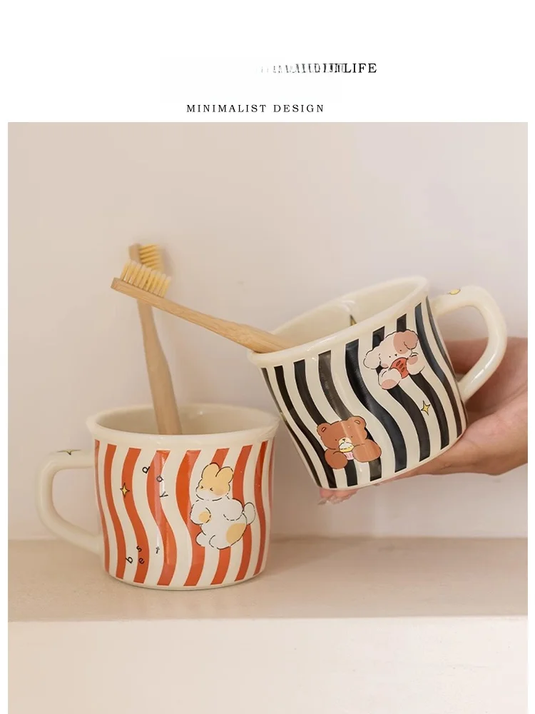 

Tlife Cerc Cartoon Tooth Cup Couple Batoom Wa Cup Home Use Sanitary Tools Korean Sle Household Cleaning Tools