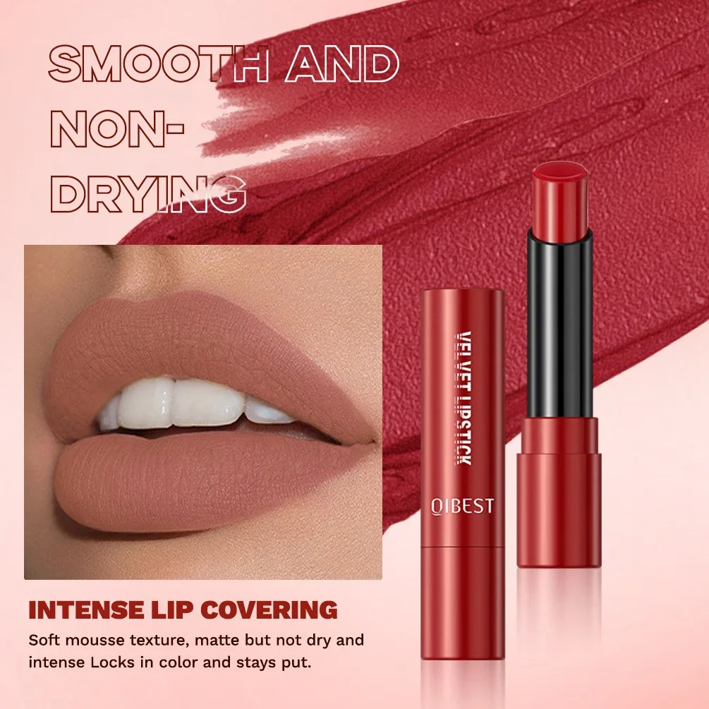 10 Colors Velvet Matte Lip Gloss Lasting Waterproof Nude Liquid Lipstick Moisturizing Non-stick Cup Lip Glaze Makeup Cosmetics