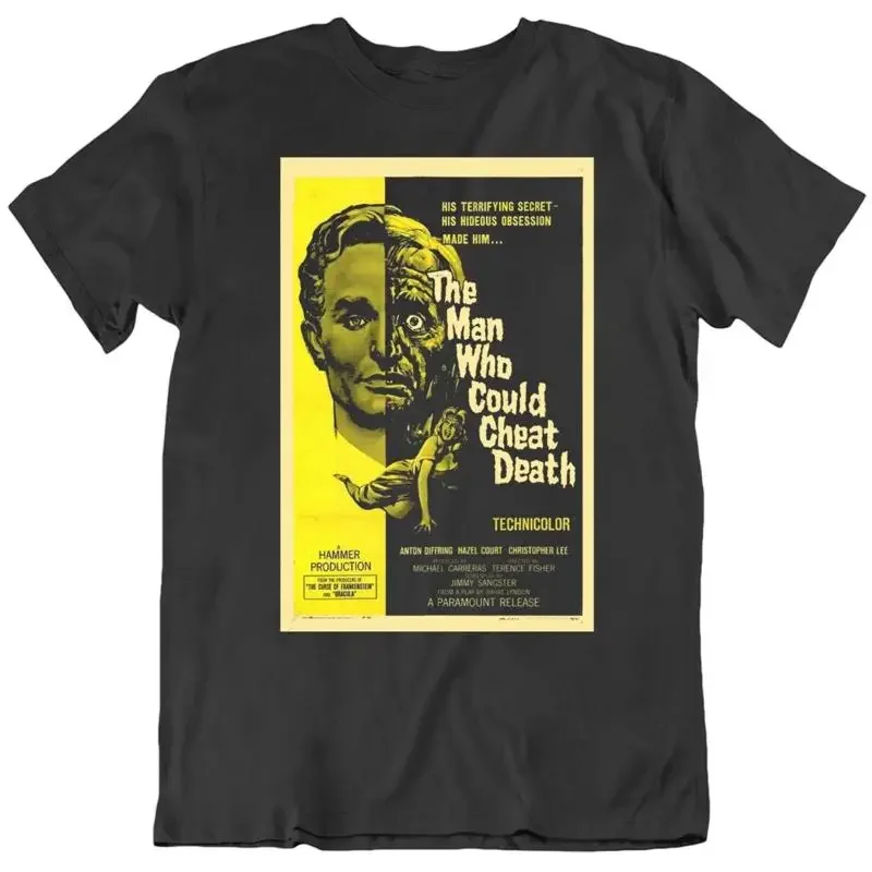 The Man Who Could Cheat Death Retro Horror Movie Poster Fan T Shirt