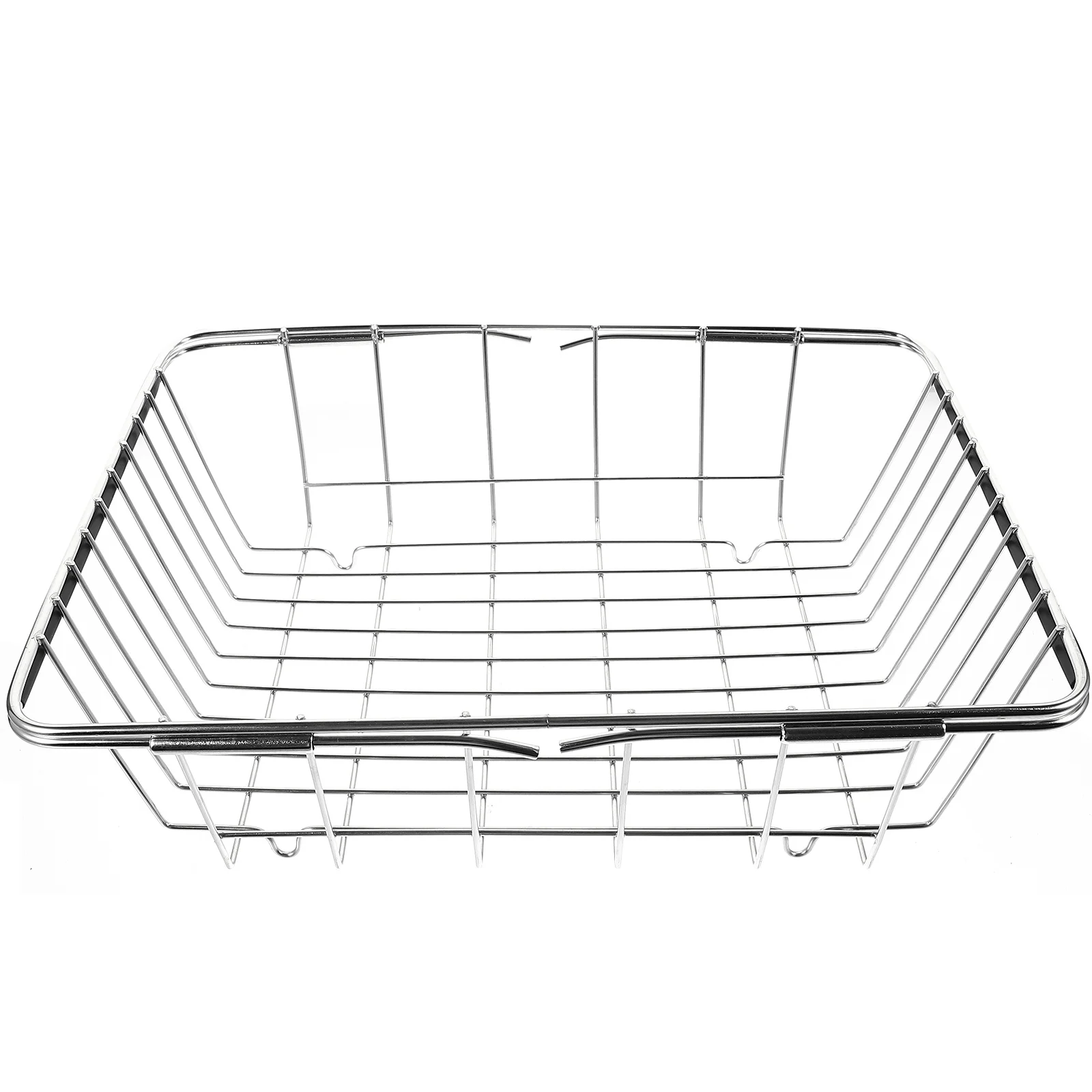

Stainless Steel Sink Drying Rack Cutlery Drainer Rack Kitchen Fruit Vegetable Drain Basket Tableware Holder