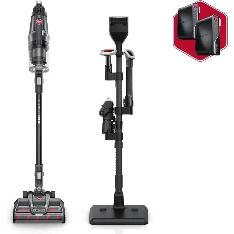 

DD2Hoovver ONEPWR WindTunnel Emerge Complete Cordless Lightweight Stick Vacuum with All-Terrain Dual Brush Roll,2 Batteries Incl