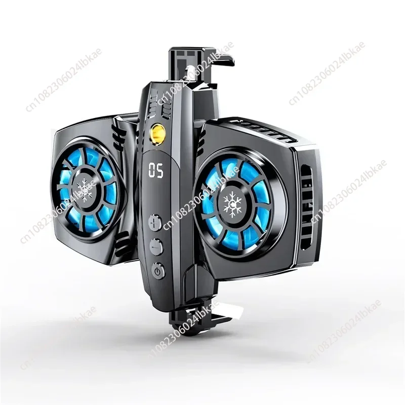 

K04 Dual Engine Air Cooled Semiconductor Phone Heat Sink Colorful Glitter Intelligent Temperature Control Phone Live Cooling